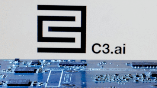 Графік падіння акцій C3 AI