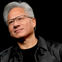 Логотип Nvidia на фоні новин