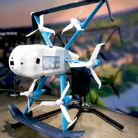 Дрон Amazon, який пошкодив інтернет-кабель