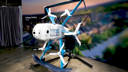 Дрон Amazon, який пошкодив інтернет-кабель