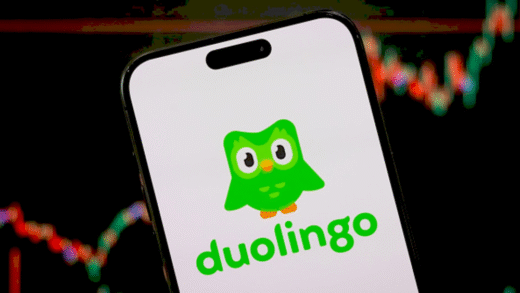 Графік акцій Duolingo