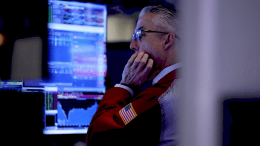 Графік падіння фондового ринку США