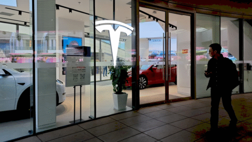 Графік продажів Tesla в Китаї